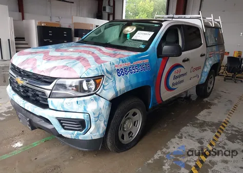 2021 Chevrolet Colorado 4Wd Short Box Wt from USA, damaged, VIN 1GCGTBEN8M1293135